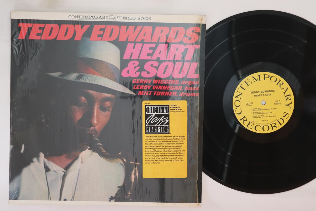 

LP Record TEDDY EDWARDS - Heart & Soul OJC177 ORIGINAL JAZZ C 1984 US Jazz Used