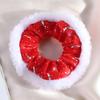 1/3/6Pcs Christmas Hair Ties Red White Velvet Hair Scrunchies Elastic Hair Band Ponytail Holder Glitter Sequins Snowflakes Hair Ropes