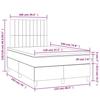 VidaXL Sommier à Lattes de Lit Lit avec Matelas et LED, Lit Rembourré, Lit Double, Lit Adulte de Chambre à Coucher 3270323