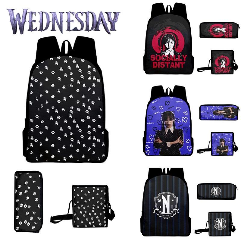 Wednesday Addams Backpack Lunch Bag Pencil Pouch For School Gift