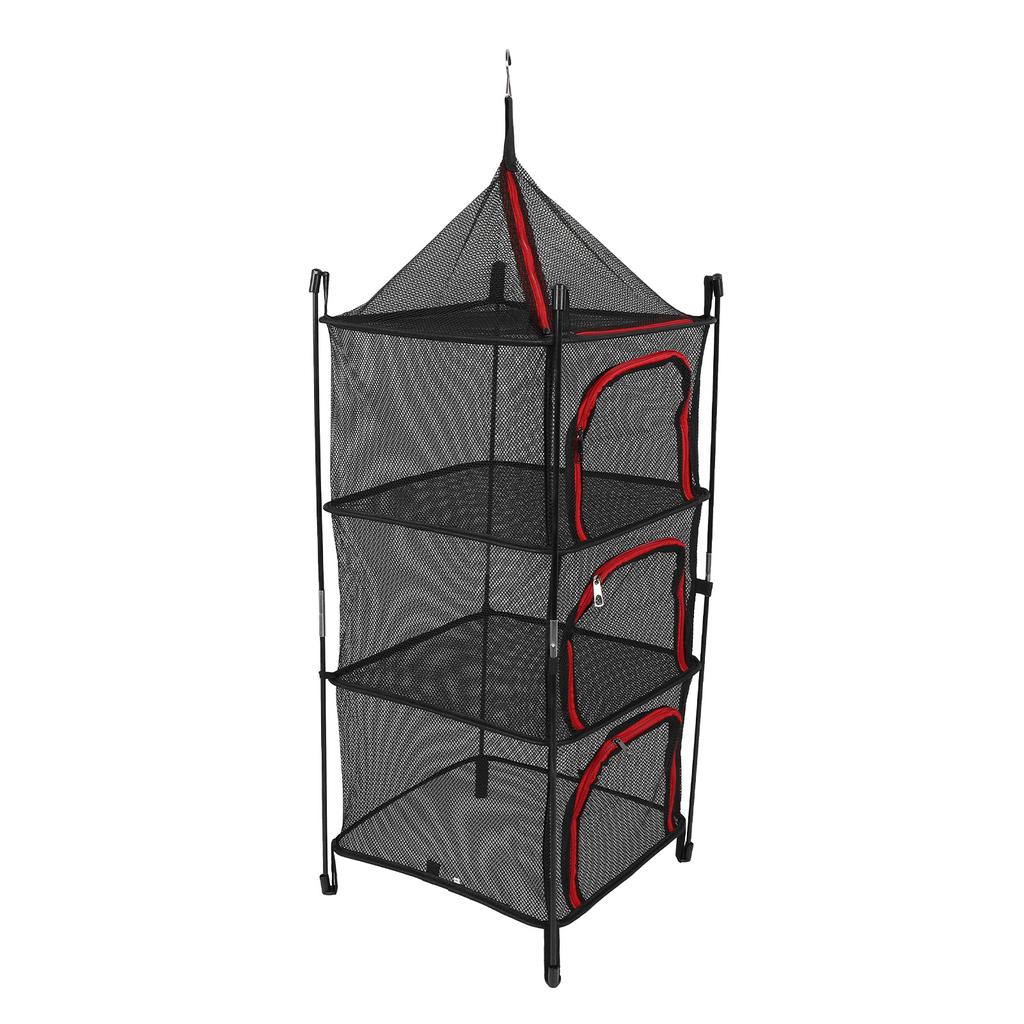 Hanging Drying Mesh Foldable 4 Layer Multifunctional Thickened Hanging Mesh Net for Clothes Fish