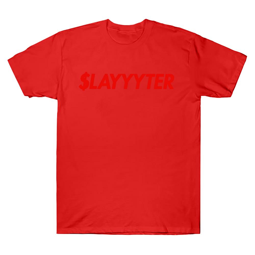

Slayyyter Worst Girl in America Футболки с принтом букв Мужчины Женщины Мода Харадзюку Футболка Повседневная Хлопковая Свободная Футболка Повседневная Футболка XS красный