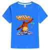 Grizzy and The Lemmings Children's T-Shirt 100% Cotton Graphic Short Sleeve Kids 3-12Y Funny Boys Cute Girls O-Neck Summer Tops  Anime T-shirt