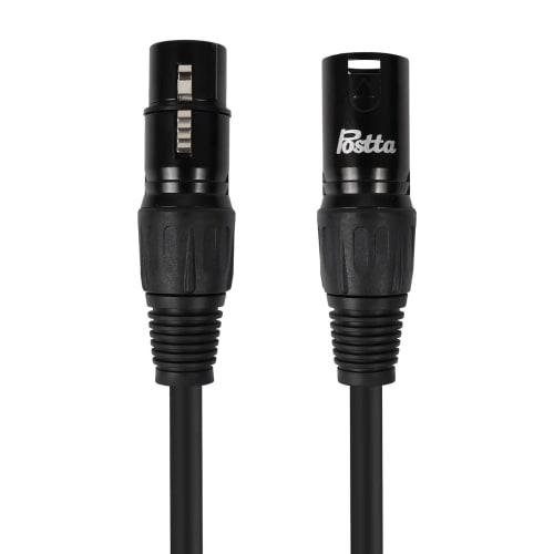 Postta XLR Cable, 10M Microphone Cable, 3-Pin XLR Microphone Cable (Male to Female) for Harmonizers, Digital Mixers, Patch Bays, Preamps, Speakers, Mi