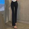 South Korea Dongdaemun Women's Slim Fit High Waist Flared Pants - Slimming & Leg-Lengthening Casual Trousers
