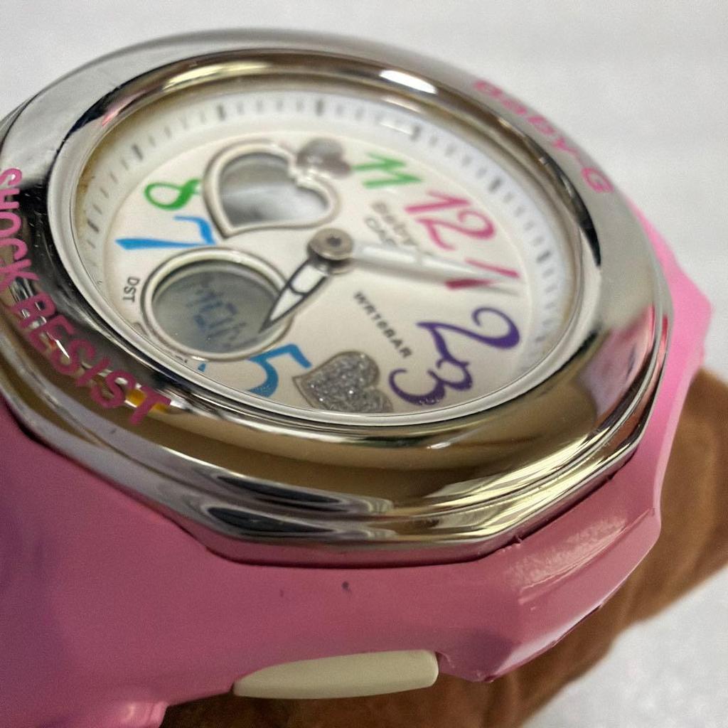 Used CASIO Baby-G Pink Digital Analog Watch