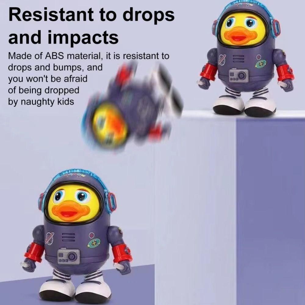 Interactive Dancing Astronaut Duck Toy Plastic Duck Musical Interactive Toy Kids Toddlers