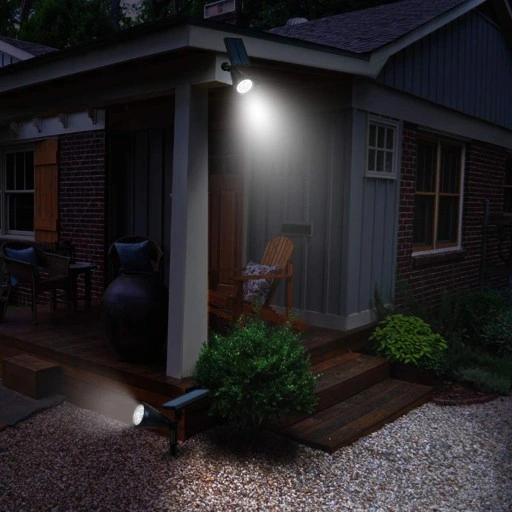 Ogrodowa Lampa Solarna 4 Led Reflektor 200Lm Spot