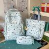 Schoolbag small fresh student schoolbag female ins cartoon star printing junior high school student large capacity backpack burden reduction spine bag