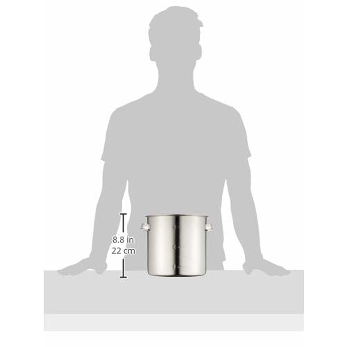 EBM 18-8 Kitchen Pot/Stock Pot, 20cm, with Handle, Silver