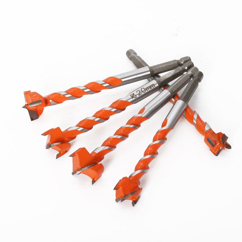 1/5pc 16-25mm Lengthen Forstner Bit Auger Drill Bits Wood Hole Saw Woodworking Opener Wooden Cutter for Hinge