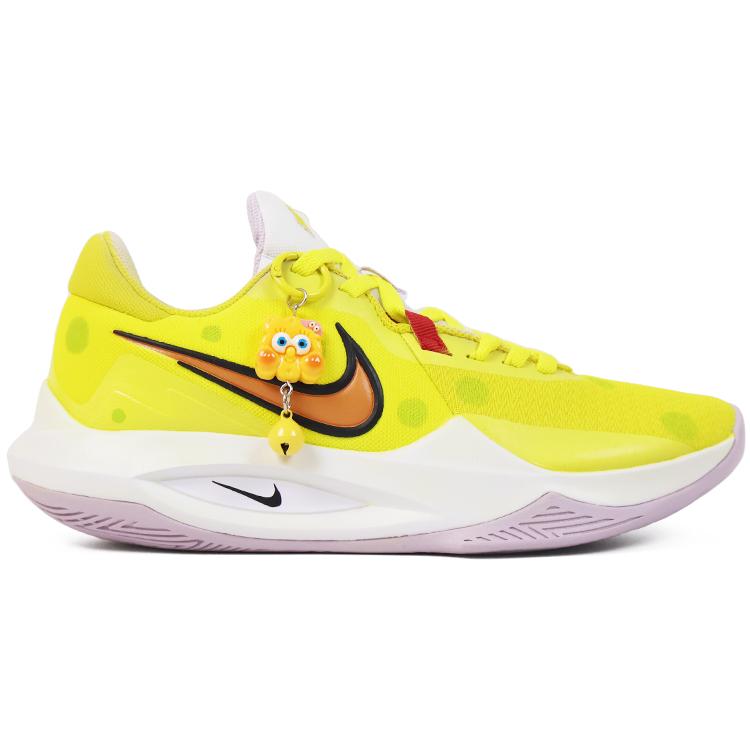 Nike Precision 6 Low top Basketball Shoes Men's Pink Yellow DD9535-100(Team91-6 )