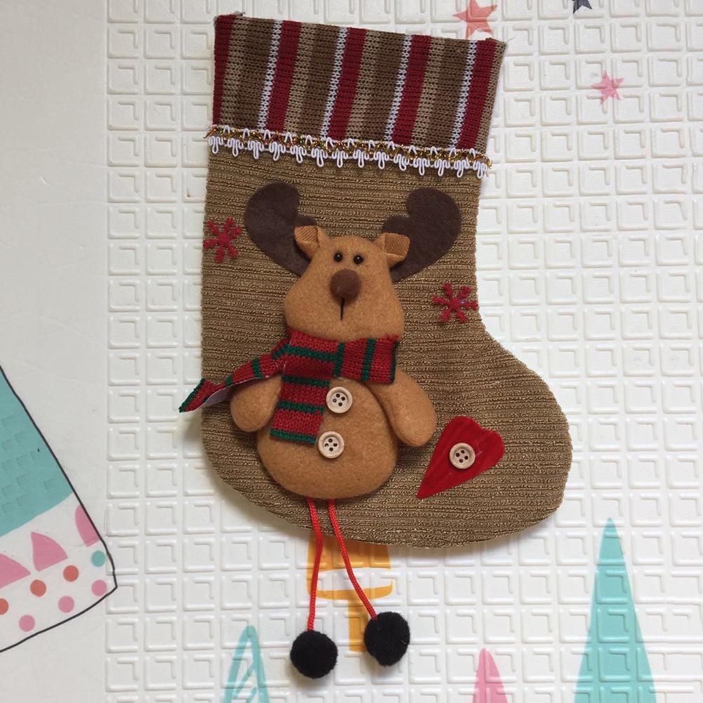 Christmas Stocking Candy Bags Xmas Socks Gift Bags Christmas Party Decor