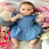 Cloth Body Simulation High Color Hair Transplant Rebirth Doll Cute Doll Toy Holiday Gift
