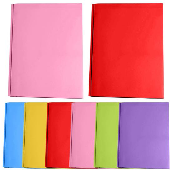 1/6 Adet Çatallı Dosya Klasörü Çift Cepli Tasarım Plastik Klasörler Kartvizitlik Mektup Boyutunda Düzenleyici