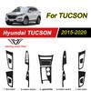 For Hyundai Tucson 2016-2021 Interior Central Control Panel Door Handle 5D Carbon Fiber Stickers Decals Car Styling Accessorie