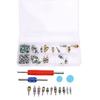 Kit di Accessori per Valvola di Condizionamento Auto da 104 Pezzi R134a R12 Set Valvole con Strumento Rimuovi Polvere per Auto Moto Camion
