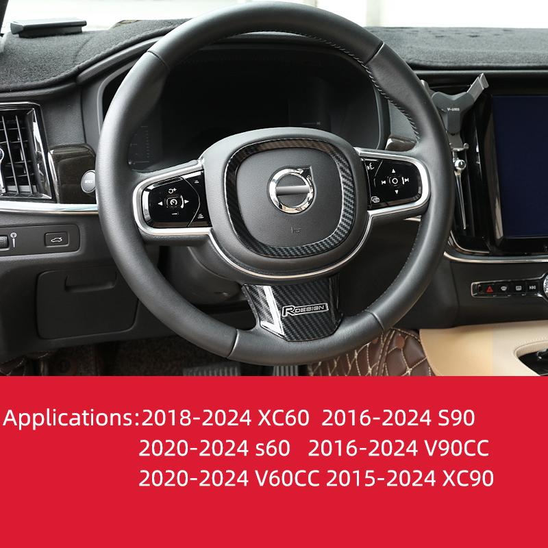For Volvo S90XC60XC90V90V60S60 steering wheel decorative frame glitter interior decoration modification products