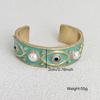 Hot Sale Vintage Stereo Eyeball Turkish Eye Bracelet Pearl Gold Plated Bracelet