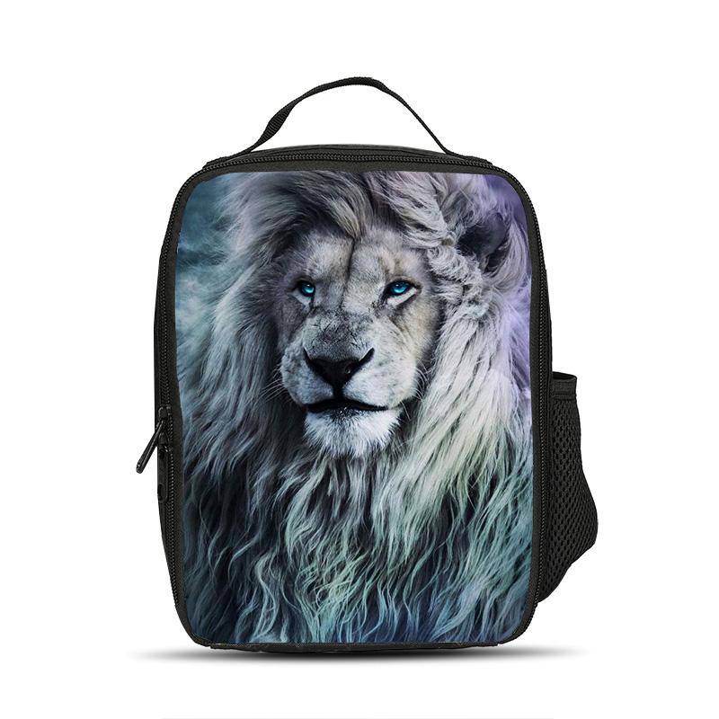 Lion Ice Bag Lunch Bag Versatile Cartoon Large Capacity Strong Performance Best Gift for Boy or Girl School Birthday