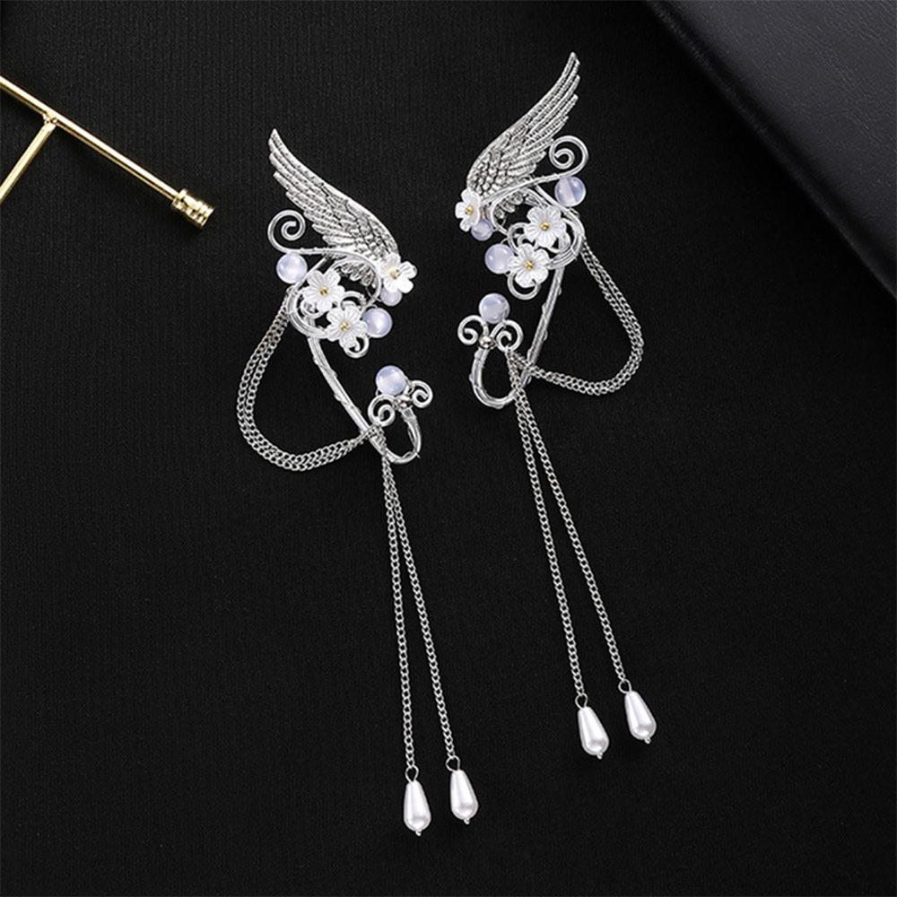 Angel Wings Fairy Earrings for Women Non-Piercing Earrings  for Halloween Christmas Wedding Party