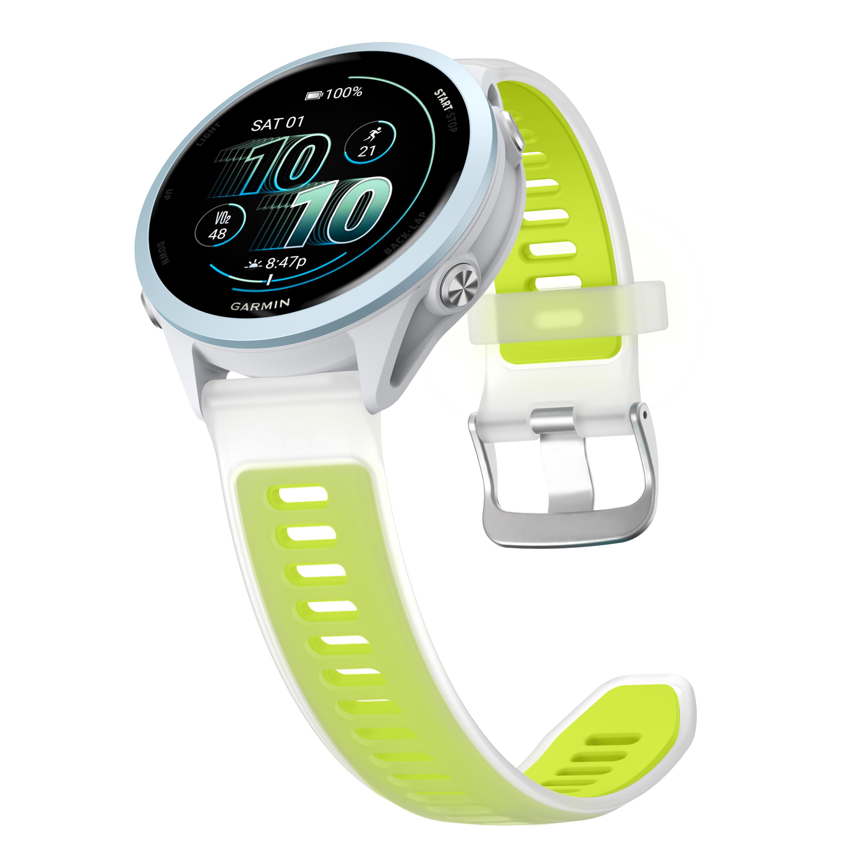 

22 мм 20 мм 18 мм Полупрозрачный силиконовый ремешок для Garmin Forerunner 570 265 255 165 265S Vivoactive 6 5 4 4S/Venu 3S 3 2 Plus 22mm зелёный