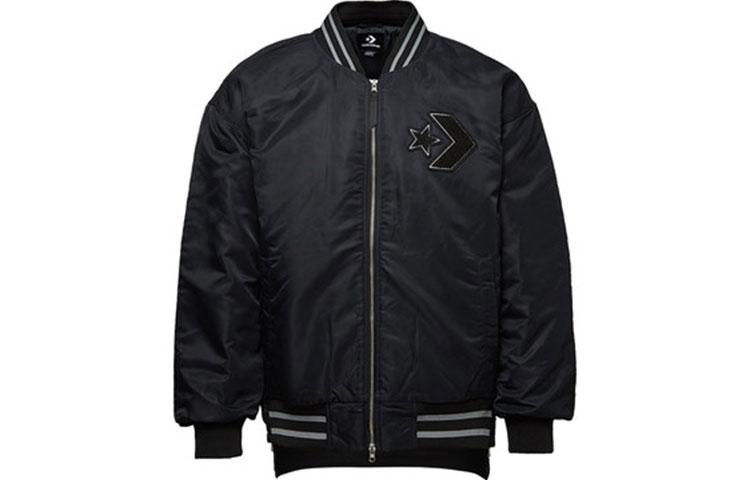 Converse Baseball Jerseys Men s Black Baseball Collar Moderate Straight Fit 10019324-A02 S
