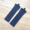 Brand 26mm*22mm Blue Brown Black Silicone Rubber Watchband Fit For Porsche Design P6360  Watch Accessories Strap Belt  Bracelet