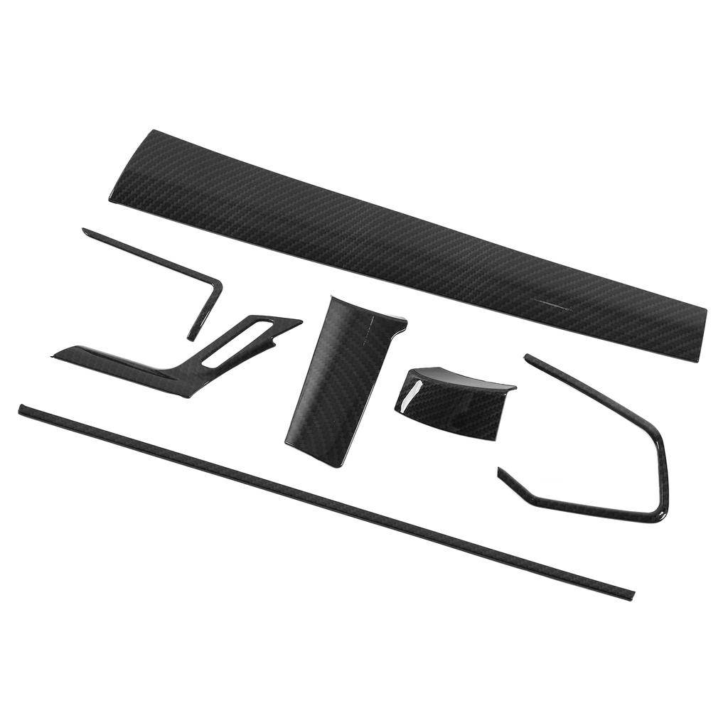 7pcs Car Interior Decoration Trim Kit Carbon Fiber Style Replacement for Civic 2016‑2020