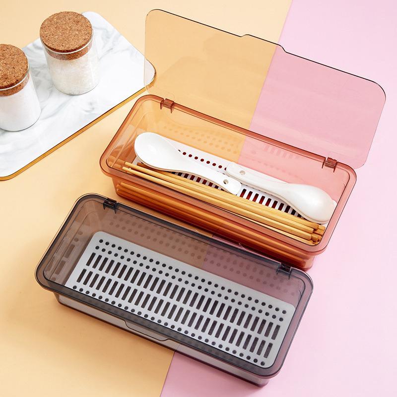 Transparent Dustproof Makeup Brush Holder with Cover Stationery Container Storage Box Desktop Organizer Cosmetics Dustproof Box