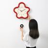 Cream Style Living Room Wall Clock Minimalist Digital Clock Restaurant Creative Swinging Digital Wall Clock Home Decoration