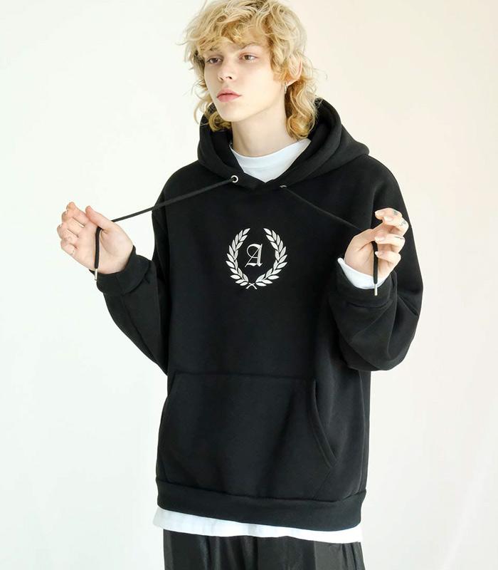 Urban Dress Iron Laurel Oversized Hoodie Black Black/2