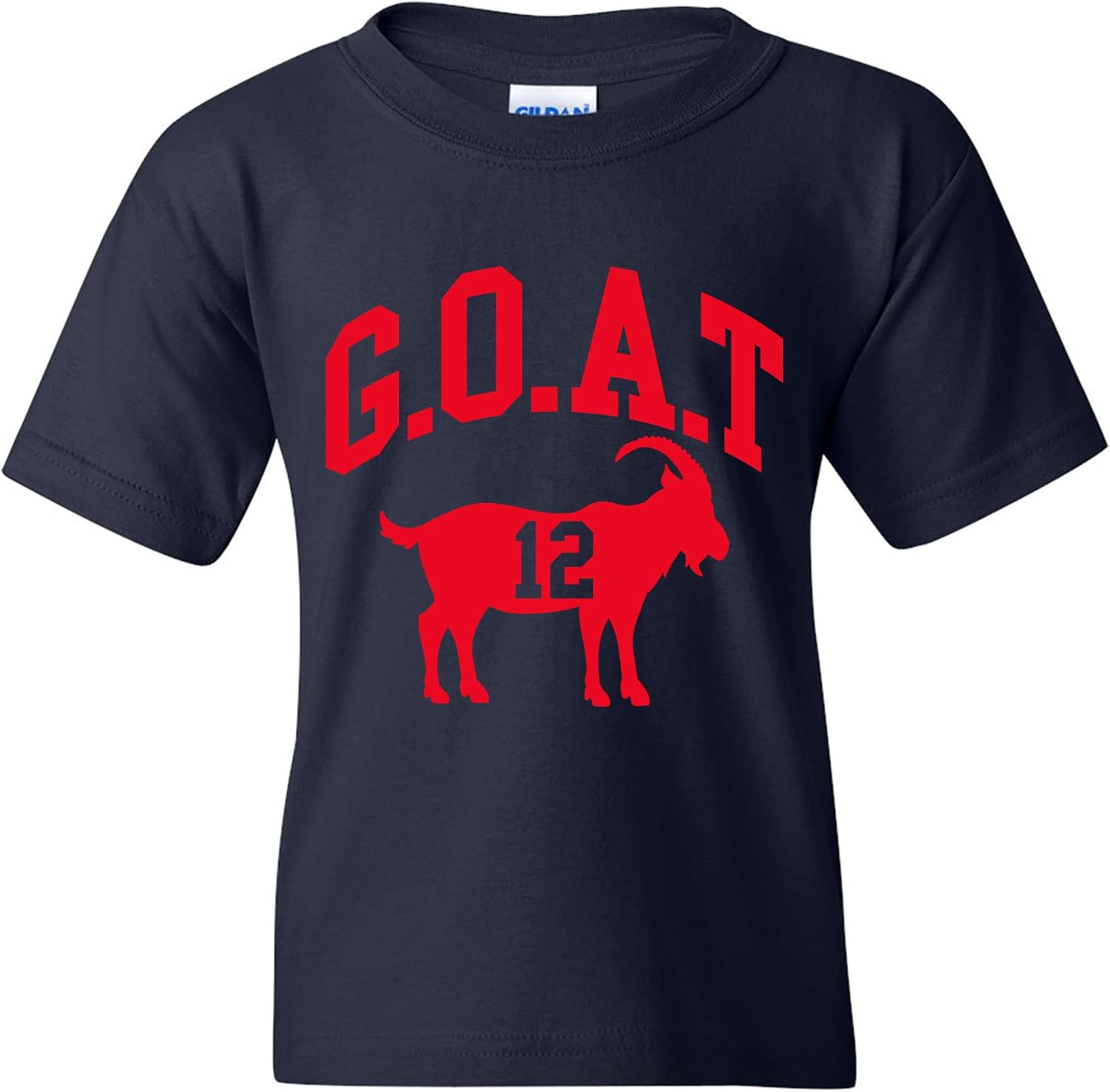 UGP Campus Apparel Goat Greatest of All Time New England Football Youth T Shirt S