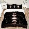 3pcs Moon Phases Celestial Bedding Set, Includes Without Pillow Inserts, Soft Comfortable Bedding Set,All-Season Use a0924098