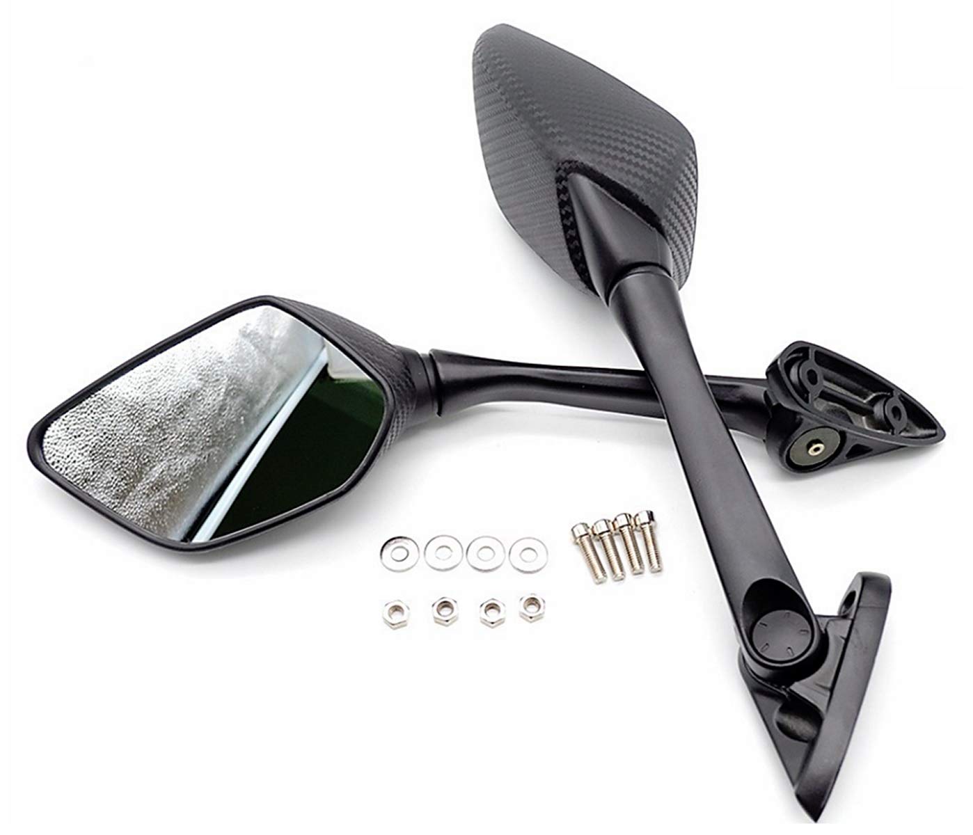 

World Imp Motor Rearview Mirror for Yamaha YZF Series Motorcycles Black (YZF R3, R25, YZF-R3, YZF-R25, RH07J, RG10J) (2013-2017) - (02)