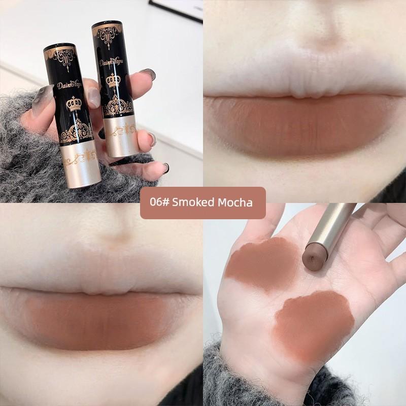 Bare Door New Life Cool Low Saturation Bare Coffee Angel Solid Lip Mud Stick Velvet Matte White Lipstick