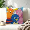 Federa per Cuscino Decorativa in Poliestere The Backyardigans Cartone Animato Quadrata Adatta per Decorazione Casa Ufficio Caffetteria
