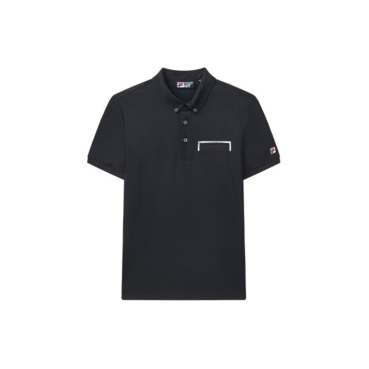 FILA Polo Shirts Men s Dark Blue Polo Collar Moderate Straight Fit F11M028128GNV L