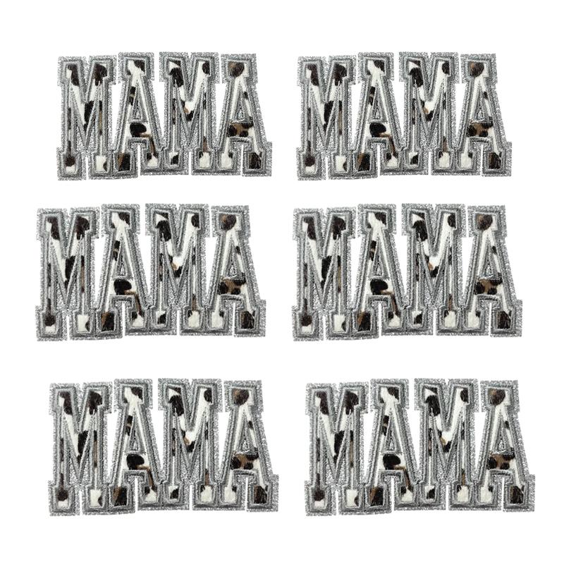 5pcs /Set Jackets Hats Sew /Ironing Embroidered Patches Love Leopard Print Gritt Patch Iron On Patches For Clothing Backpack Diy 