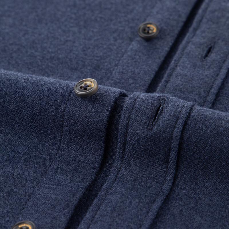SEVEN Men's Four-Way Stretch Brushed Long-Sleeve Shirt