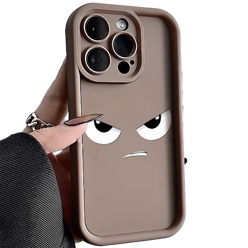 Milk Fierce Expression iPhone17Promax Mobile Phone Case Ladder Is Suitable for Apple 16promax All-inclusive Tianyan 15 Sets.