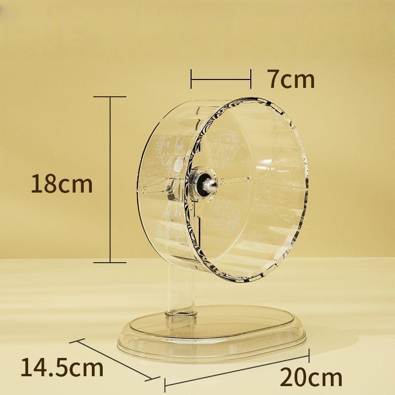 

Transparent Hamster Running Wheel Cute Small Pet Golden Bear Sport Toy Silent Free Running Wheel with Bracket Height Adjustable