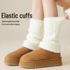 Women's Autumn & Winter Wool Leg Warmers - Slimming Japanese Style Y2K Calf Socks, Cold-Proof & Versatile