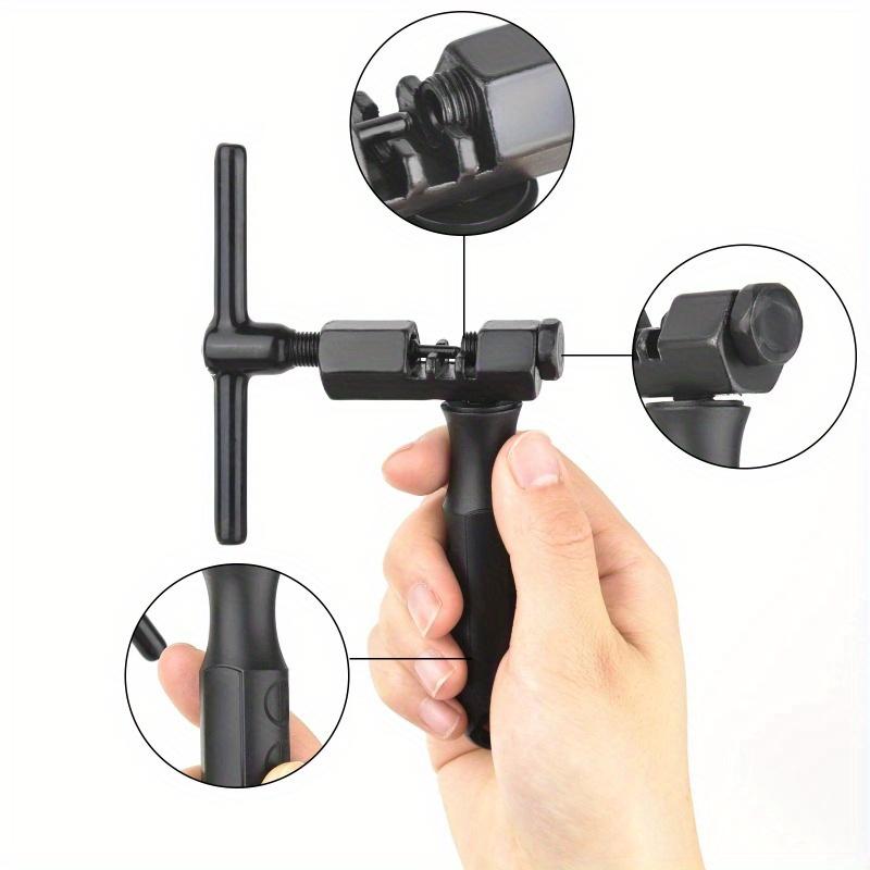 Bike Chain Breaker Cutter with Chain Hook and Replacement Pin, Bicycle Chain Repair Tool, Bicycle Chain Remove and Install Tool