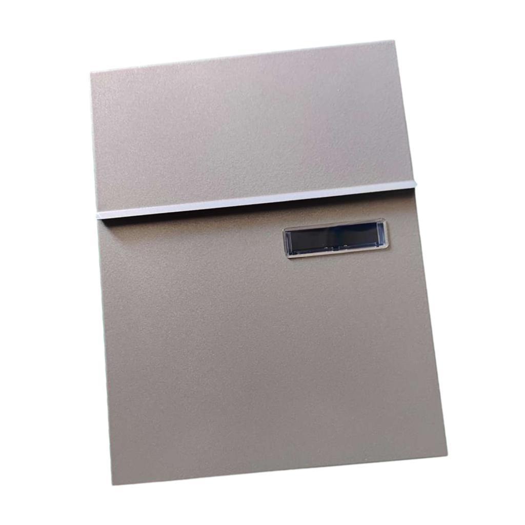 

Wall Mount Mailbox Letter Box Post Letter Large Capacity Retro Style with Key