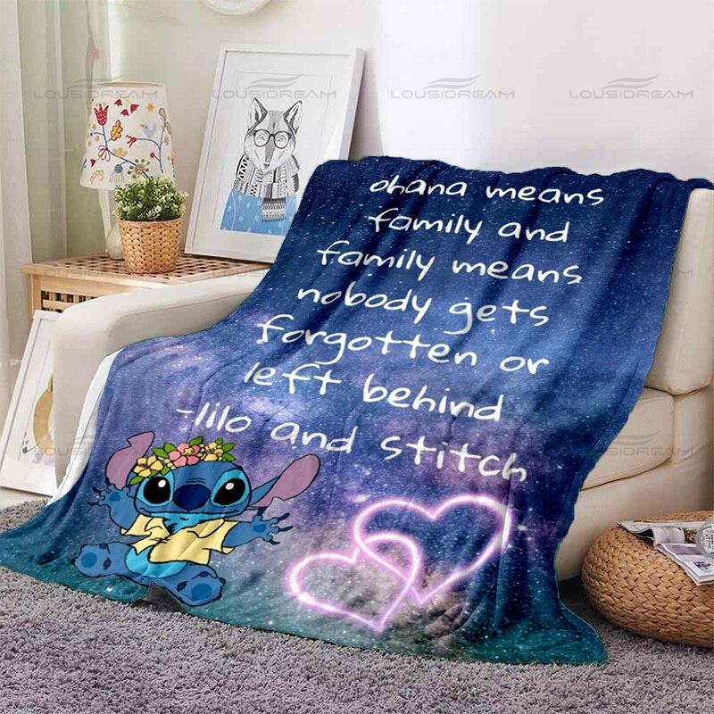 Fashion Animated Couple Blankets Cute Cartoon Pet Pattern Thin Blankets Flannel Portable Home Travel Office Blankets