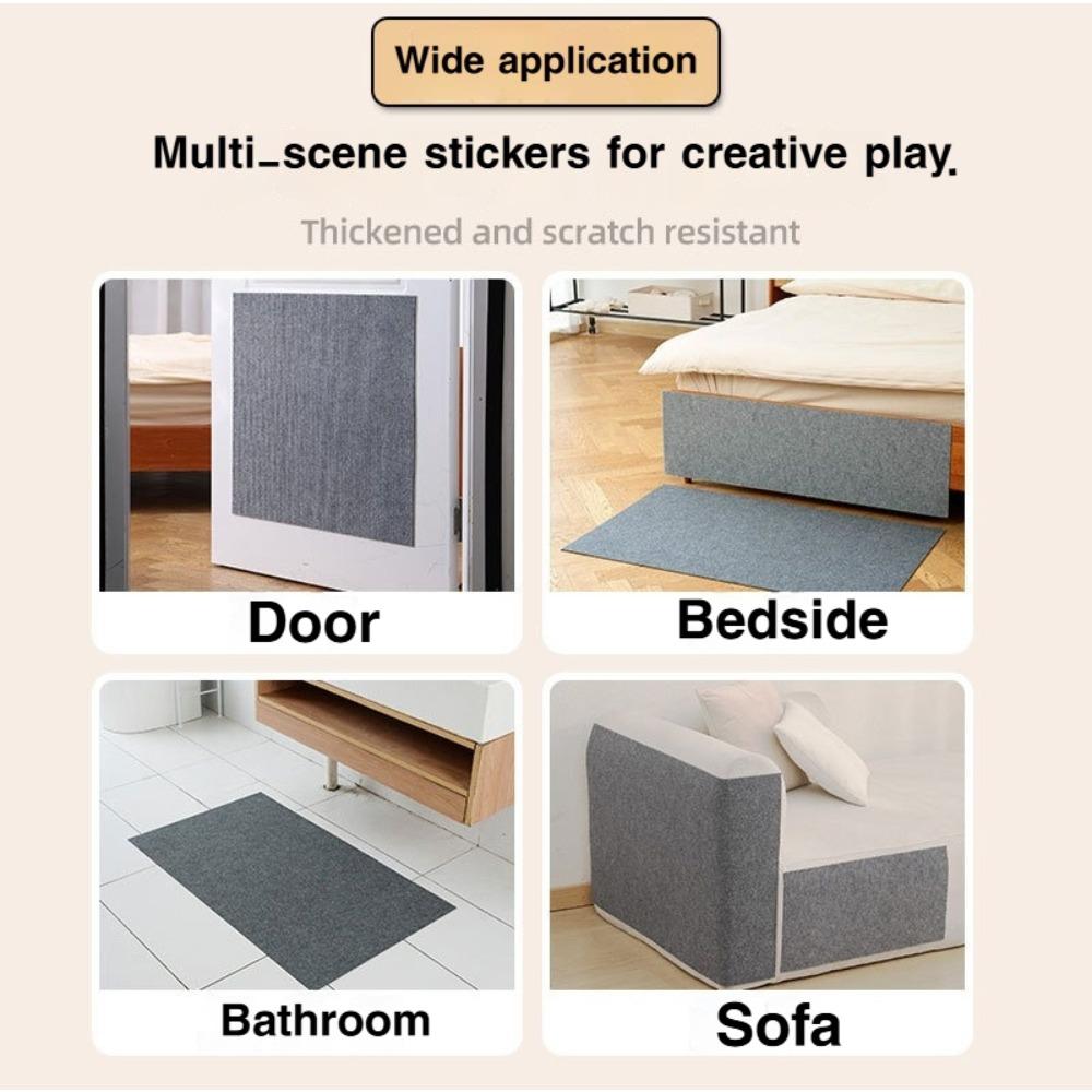 Self-Adhesive Anti-Slip Carpet Mat,Easy to Clean-Non Slip Backing for Kitchen Sink,Bathroom,Laundry Room,Office Desk.Silent,Durable Floor Protector