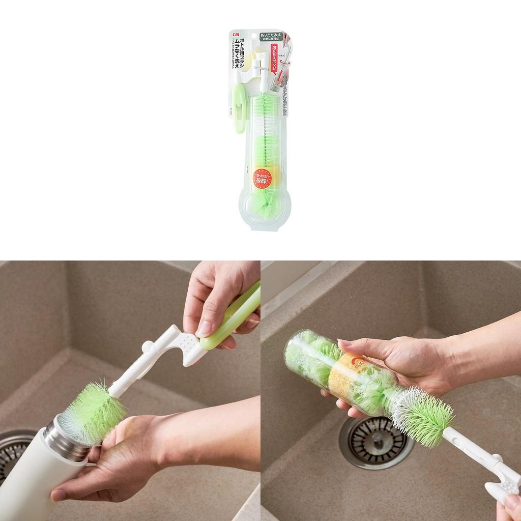 Foldable Pp Material Handle Bottle Brush For Easy Cleaning And Storage Compact