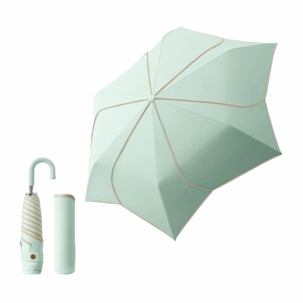 Windproof Manual Petal Umbrella Rainproof Hand Operated Parasol Mini Sun Umbrella Travel Use