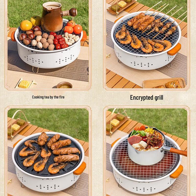 Series Clear Outdoor Camping Fire Pit & BBQ Stove